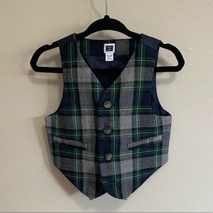 Janie and Jack plaid vest.